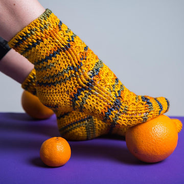 Happy feet crochet socks