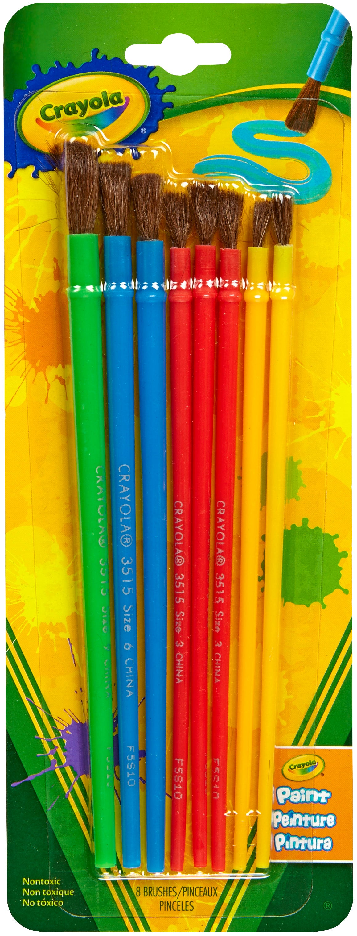 Crayola Paintbrushes - 8/Pkg