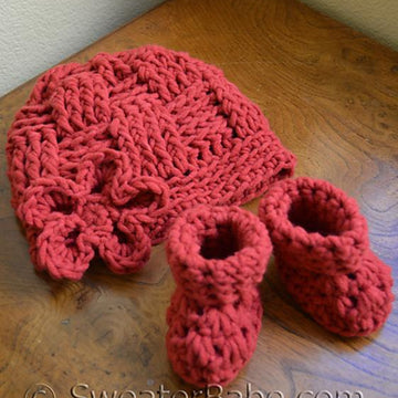 #184 Chunky Crochet Booties