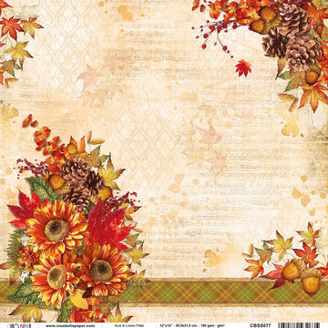 Ciao Bella Double-Sided Cardstock 90lb 12"X12" 12/Pkg - All At Once, Sound Of Autumn