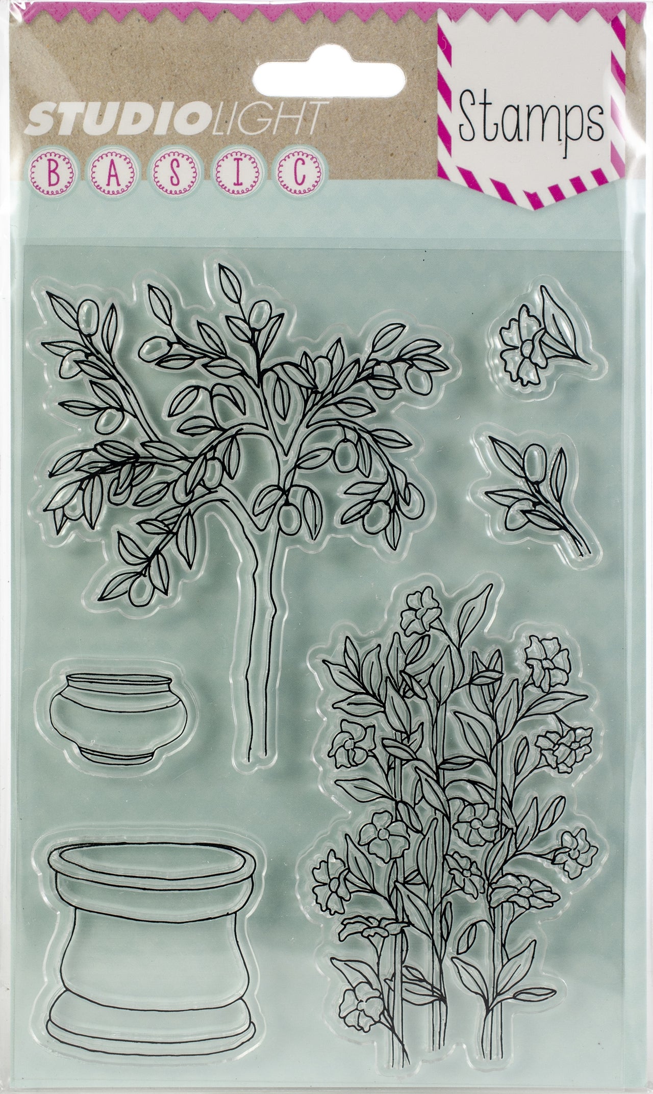 Studio Light Basic A6 Stamps - Fruit Tree