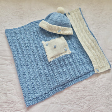 Newborn Baby Car Seat Blanket Beep Beep