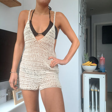 Open back romper