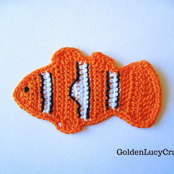 Clownfish, Tropical Fish Applique