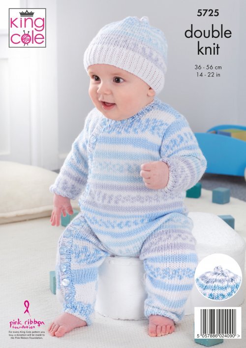 Baby Set in King Cole Cherish DK & Cherished DK - 5725 - Leaflet