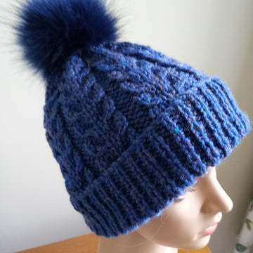 Easy Chunky Cable Hat Womens Mens