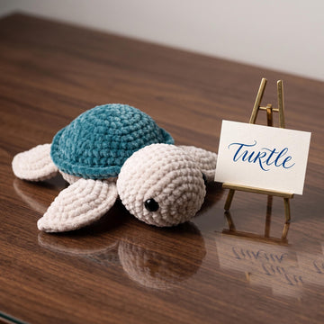 Crochet Turtle Pattern Amigurumi PDF Stuffed Baby Animal Plushie