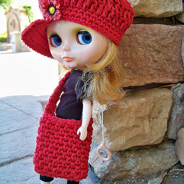 Blythe Newsboy Hat and Bag
