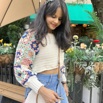Granny Chic Crochet Crop Top
