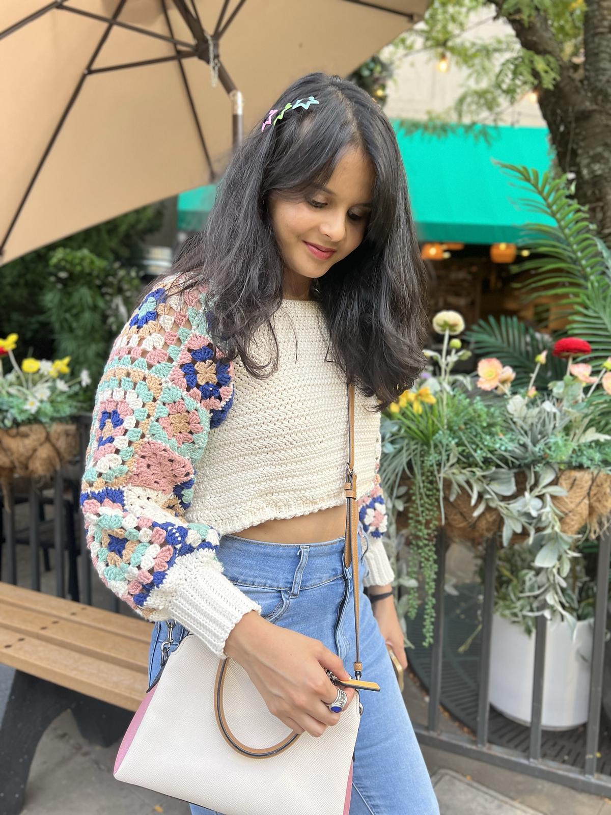 Granny Chic Crochet Crop Top