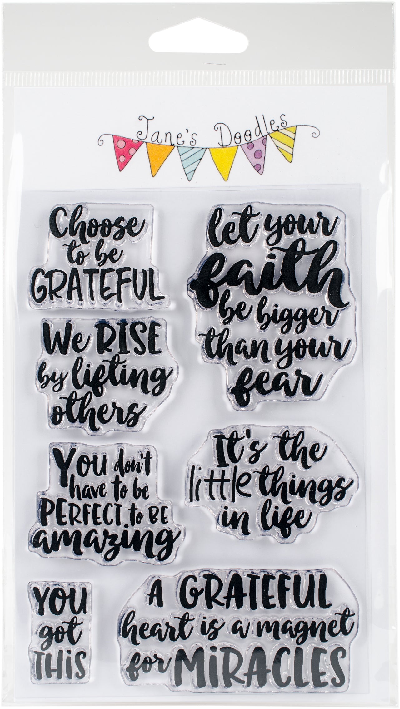 Jane's Doodles Clear Stamps 4"X6" - You Got This