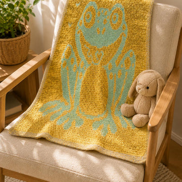 Froggy LovePrints Blanket - Overlay Mosaic Crochet Pattern