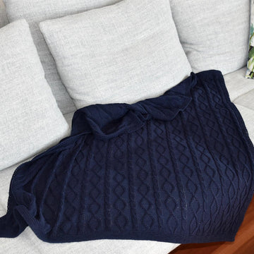 4 Ply Cable Trellis Blanket