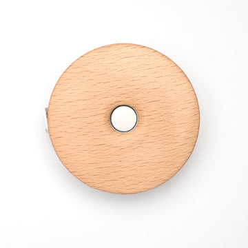 KnitPro Retractable Tape Measure Beech Wood - Round