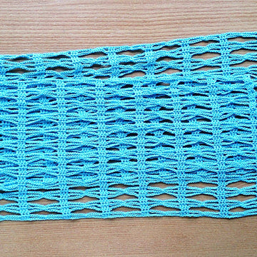 Sky blue lace scarf