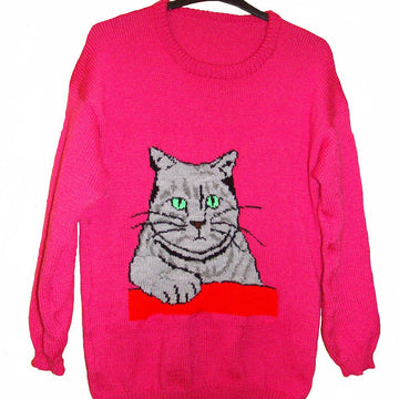 Grey Kitty Cat Jumper