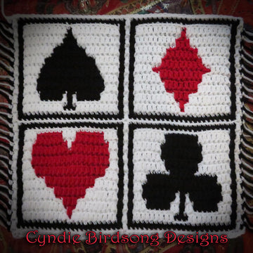 Playing Card Suits - Overlay Mosaic Square