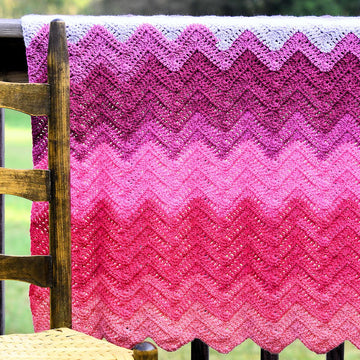 Double Crochet Chevron Baby Blanket