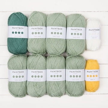 Paintbox Yarns 10 Ball Colour Pack - Meadow Lap Blanket by Just Pootling for Breast Cancer Haven