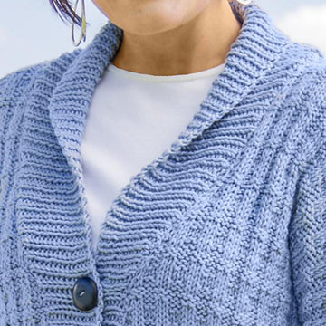 Tweed Rib Cardigan #184