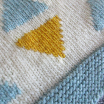Triangles Cot Blanket