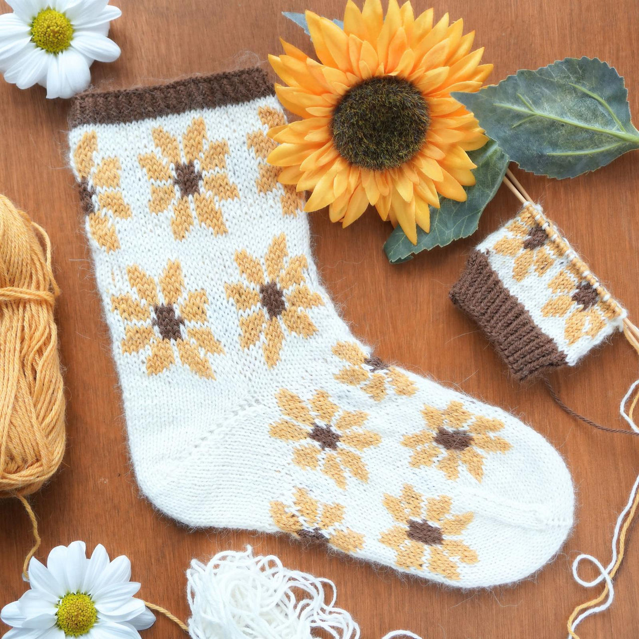 Summer Sunflower Socks