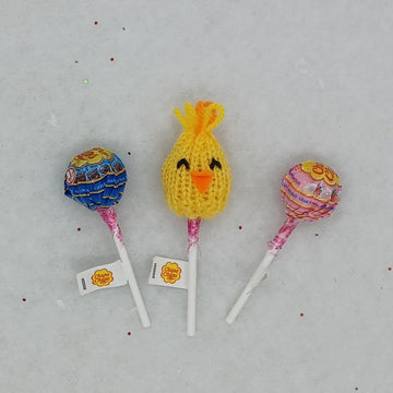 PDF Easter Lollipop Hat Topper Knitting Pattern Chupa-Chup Sweeties Sucker Saver Easter Hunt