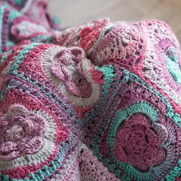 Tinted Mayapple Flower Blanket