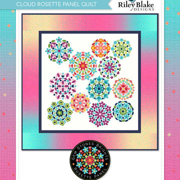 Riley Blake Cloud Rosette Panel Quilt - Downloadable PDF