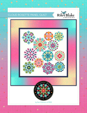 Riley Blake Cloud Rosette Panel Quilt - Downloadable PDF