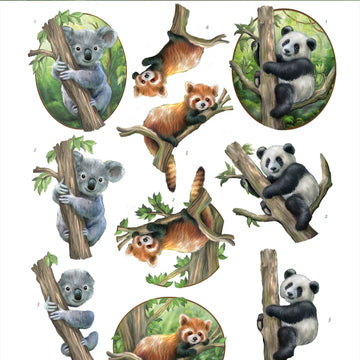 Find It Trading Amy Design Punchout Sheet - Bears, Wild Animals 2