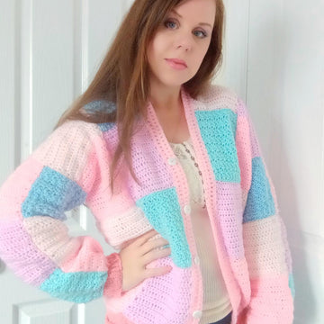 Crochet Pastel Patchwork Cardigan Pattern