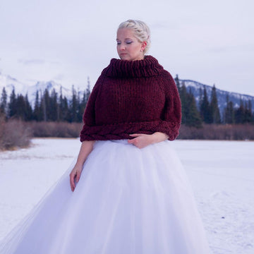 Braided Poncho Cape