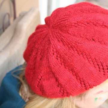 Raspberry Trellis Beret