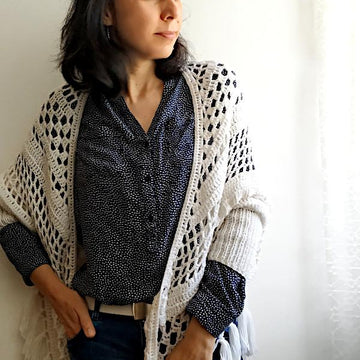 Mexicana Shawl With Sleeves