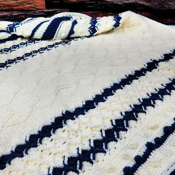 Cabled Wheel Throw