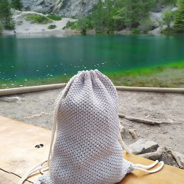 Crochet backpack - Lotus Backpack