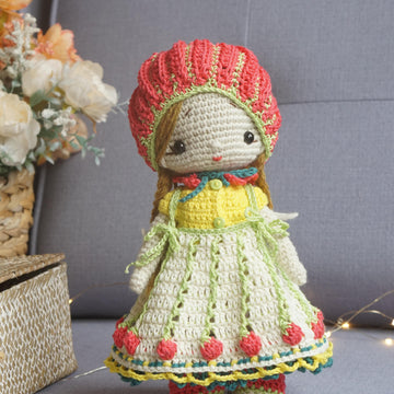 Crochet Pattern, Toy Clothes Set - Outfit Baby Alice for baby doll
