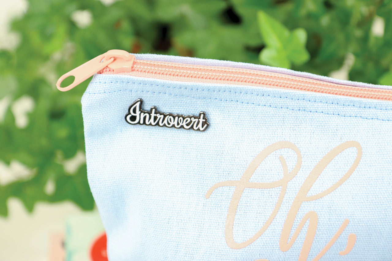 Oh, Hello Co. Oh Hello Enamel Pins 2/Pkg - Introvert Reading A Book