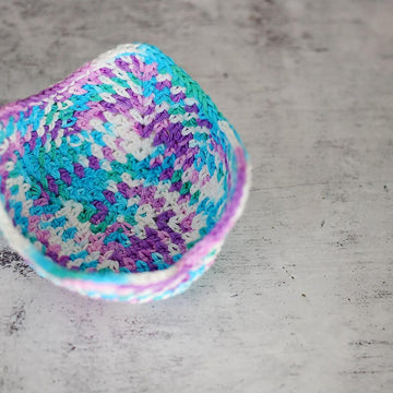 Moss-Stitch Soup Bowl Cozy