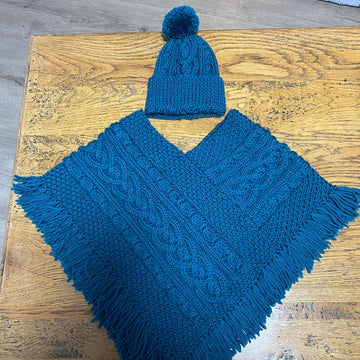 "Waterford" Aran Poncho Pattern