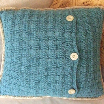 Cable & Tweed Throw Pillow