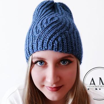 ECHO knit-look beanie