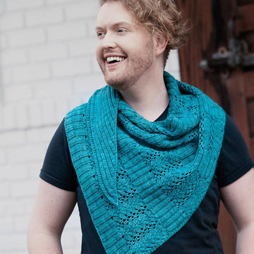 Rib and Lace Shawl