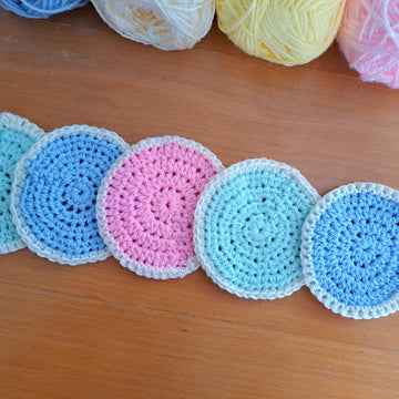 Crochet Pastel Cup Coaster Pattern