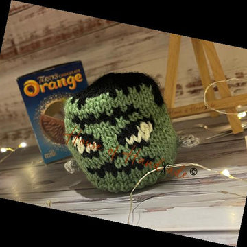 Green Monster Chocolate Orange Cover Knitting Pattern