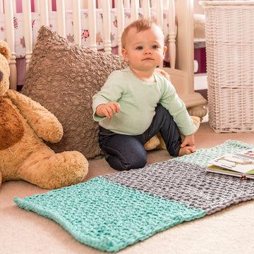 Tunisian Honeycomb Rug