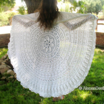 Floral Lace Afghan