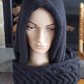 Rachael - 12ply hooded cowl