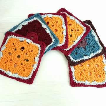 Square Flower Coaster
